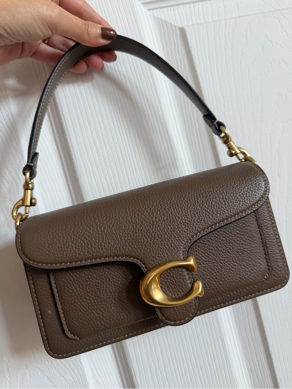 Coach Tabby 20 Shoulder Bag in Dark Stone